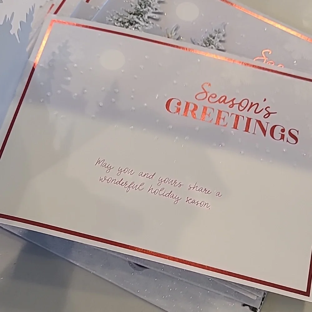 New!! Set of 12 Tree Farm Truck Christmas Cards